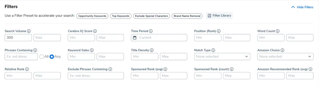 How to Dominate Amazon Search with Helium 10 Magnet & Cerebro 12 Helium 10 - Configure Advanced Filters