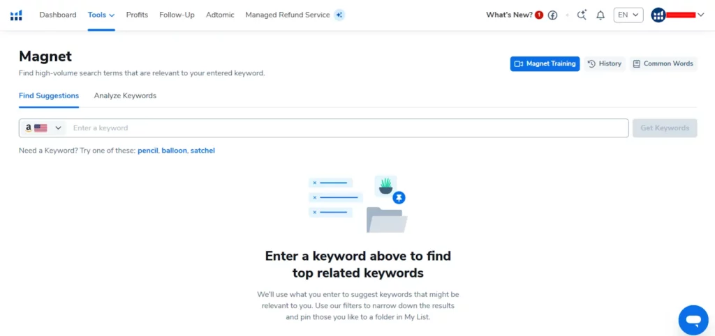 Огляд Helium 10 2026: найкраще програмне забезпечення Amazon (чому 9 зірок) 6 Гелій 10 - Магніт