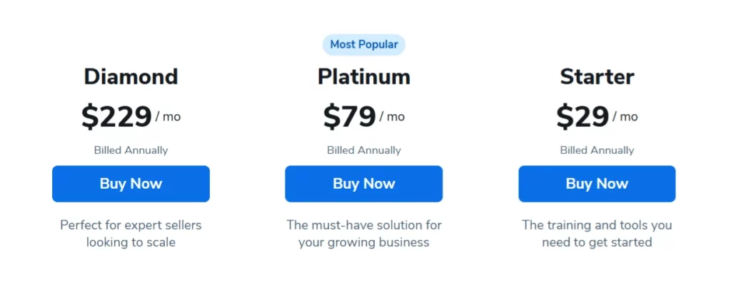 Test de Helium 10 Influencer Finder : un outil de croissance Amazon nouvelle génération ? 4 Plan tarifaire Hélium 10