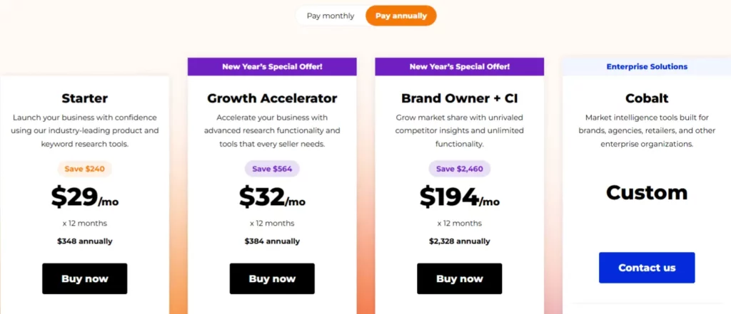 Jungle Scout Купон: сэкономьте до 60% на Amazon Seller Tools 15 Jungle Scout Тарифный план