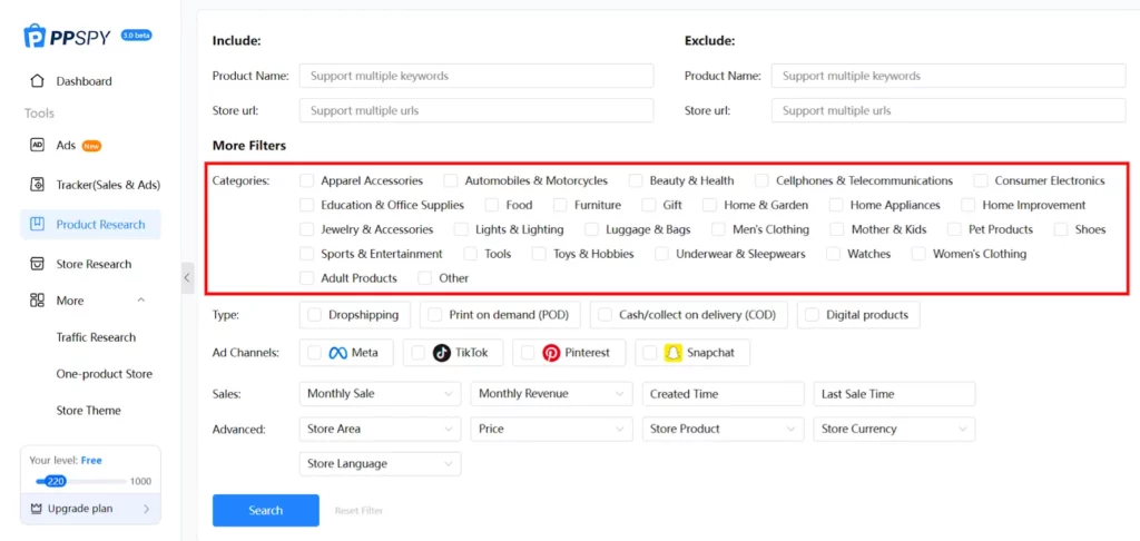 PPSPY Review 2026 → (30% OFF + Free Trial Access) 11 PPSPY - Categories for Product Research