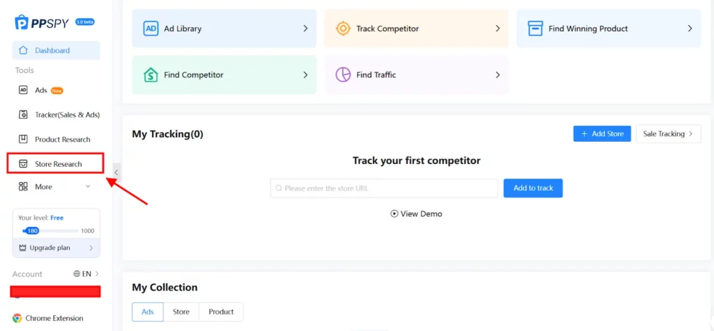 PPSPY Review 2026 → (30% OFF + Free Trial Access) 17 PPSPY - Store Research tab on Dashboard