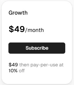 Scrapeless Review: AI-Powered Web Scraping Toolkit for Seamless Public Data Extraction 8 Scrapeless - Growth Pricing Plan