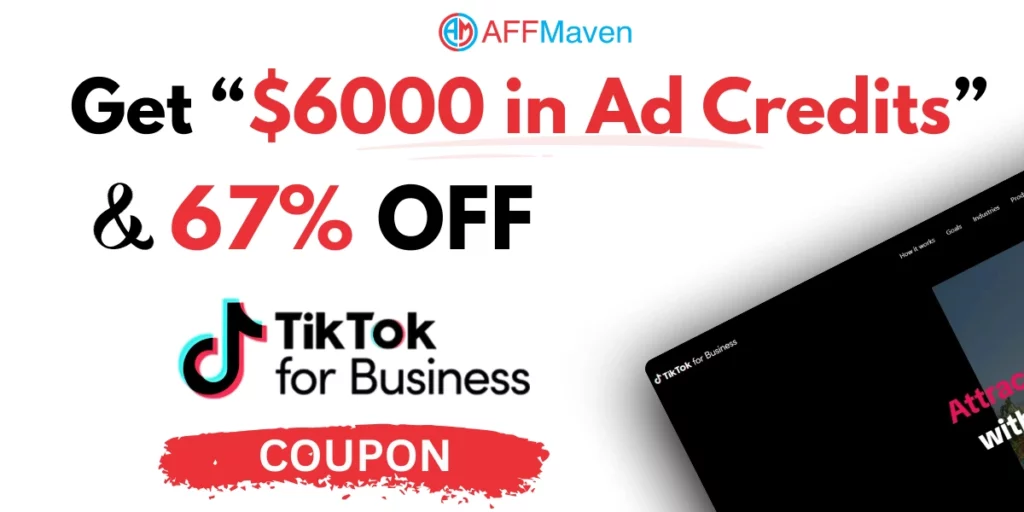 TikTok Für Business-Coupons: Erhalten Sie $6000 in Ad Credits 🎉 (2026) 1 Die besten kostenlosen TikTok für Business-Gutschein