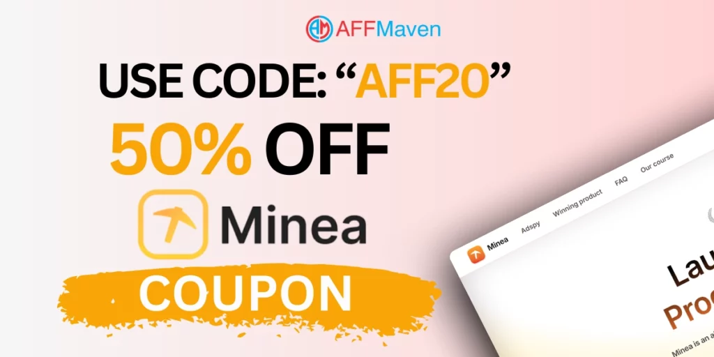Exclusive Minea Gutscheincodes 2026 ▶ Bis zu 50 % Rabatt + 1200 kostenlose Credits 1 Minea Gutscheinangebote