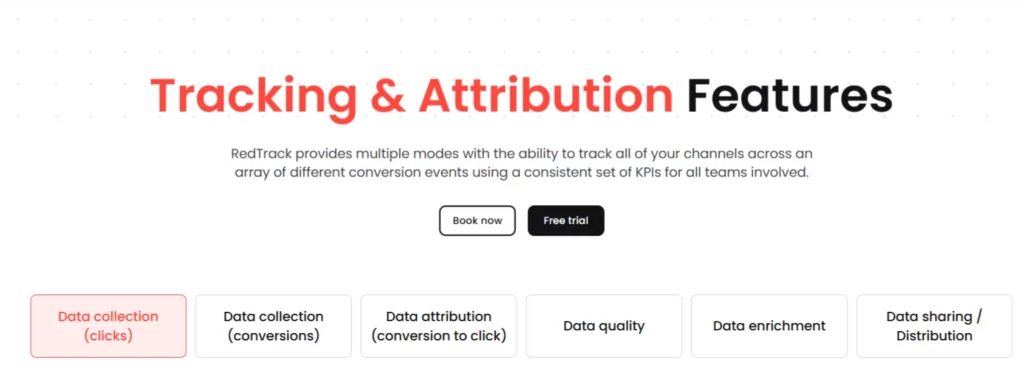 مراجعة RedTrack 2026: الأفضل من حيث سهولة الاستخدام Affiliate 6 المقتفي ميزة التتبع والإسناد في RedTrack