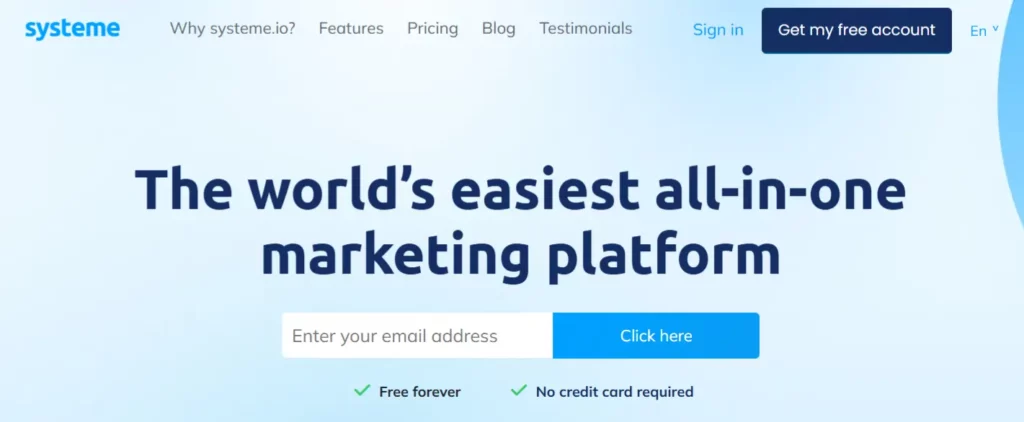12 Best Sales Funnel Software & Tools in 2026 (Free & Paid) 4 Systeme.io