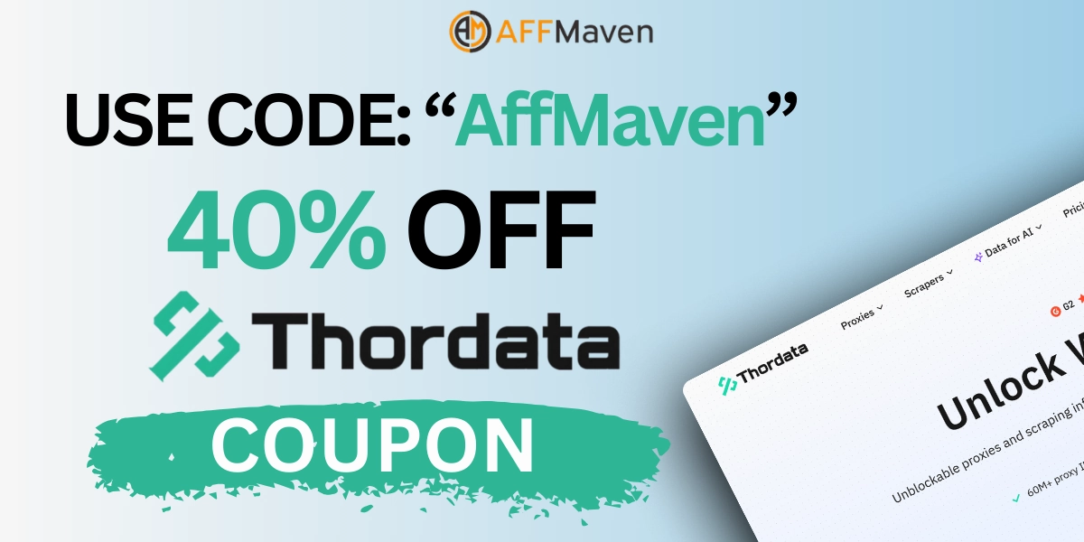 ThorData Discount & Coupon Code 2026 – Save 40% 1 Thordata Coupons Offer