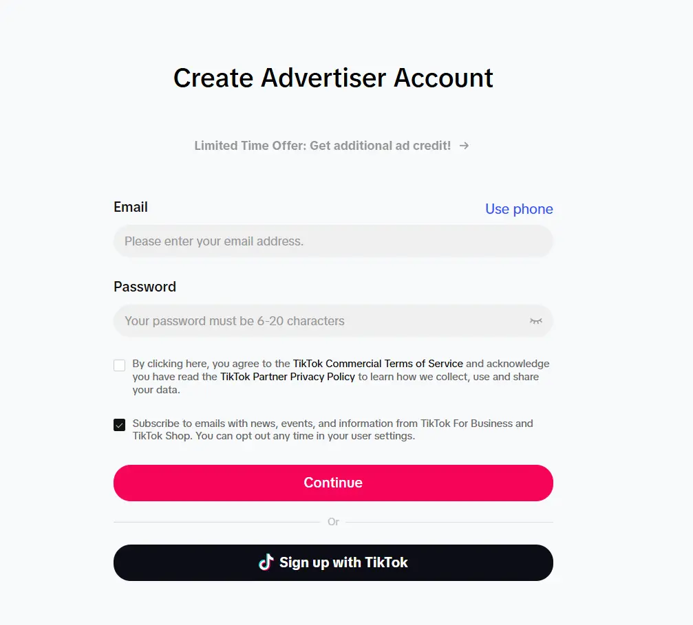 Master TikTok For Business in Japan: 26M Users & 95-Min Engagement 6 TikTok for Business Create account