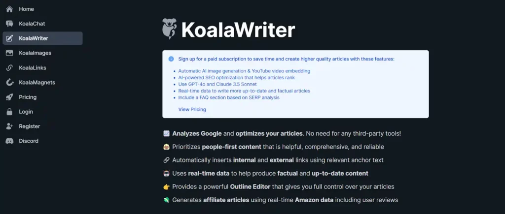 KoalaWriter Review 2026 → 5,000 Words Free + 25 Free Chats 3 Visit KoalaWriter Official Website