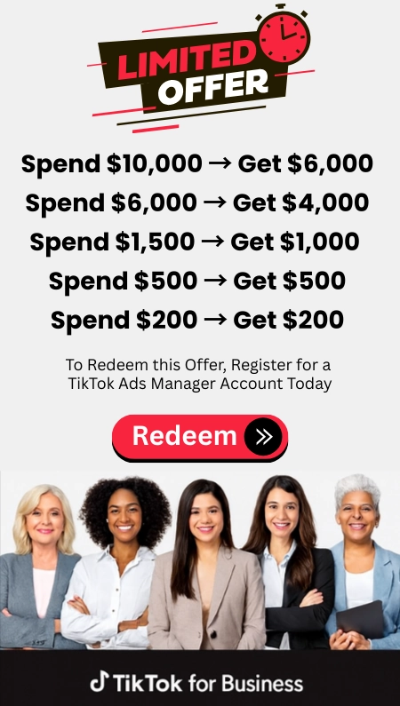 Master TikTok For Business in Japan: 26M Users & 95-Min Engagement 2 TikTok for Business Coupon Banner