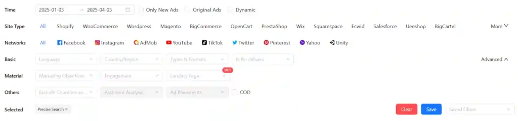 Adplexity vs. BigSpy: Which Ad Spy Tool Wins for Affiliates? 9 Bigspy - Filters are extensive - CTA type