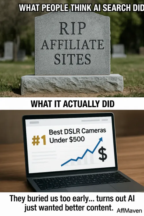 Google’s AI-Only Search 2026: Affiliate Marketers’ Survival Guide 6 affiliates sites dead meme