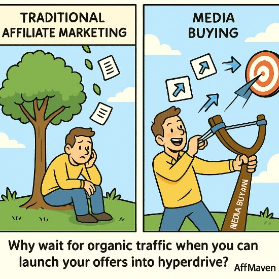 Закупівля ЗМІ Affiliate Маркетинг: Стратегії масштабування до 2026 року 2 Традиційний Affiliate Маркетинг