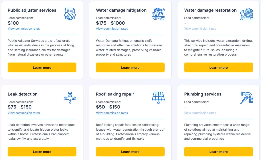 GFLeads Review: This Home Service Affiliate Network Will Shock You 9 Commission Structure of GfLeads