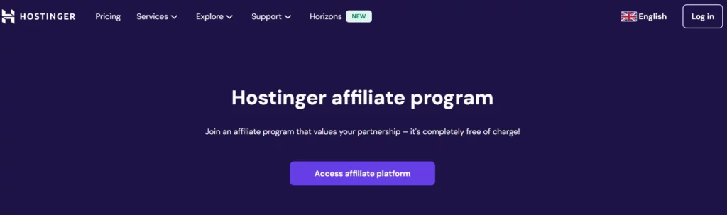 8 Best Web Hosting Affiliate Programs That Pay Big in 2026 3 Hostinger Affiliate Program