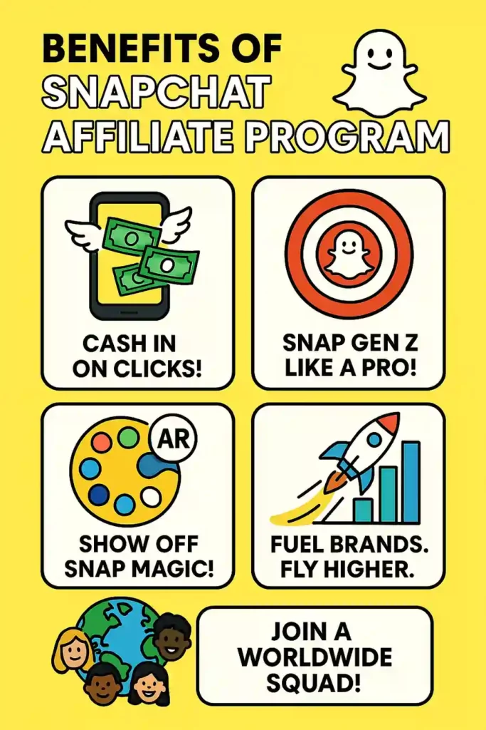 How to Make Money With Snapchat Affiliate Program | 2026 Guide 2 Key Benefits of the Snapchat Affiliate Program