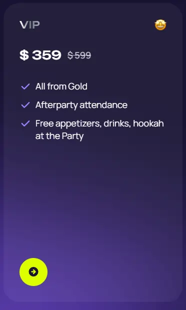 Join 3,500+ Affiliates at MAC'25 | Yerevan Affiliate Conference 2025 13 MAC’25 VIP Plan