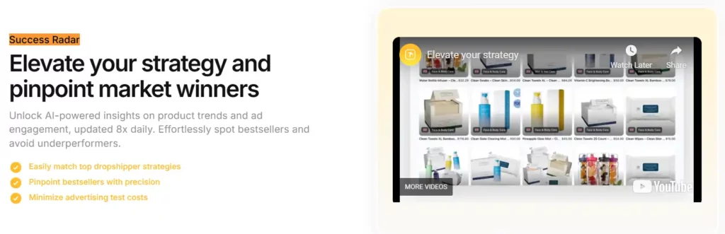 Minea vs Sell The Trend 2026: Which Tool Wins for Dropshippers? 6 Minea - Success Radar