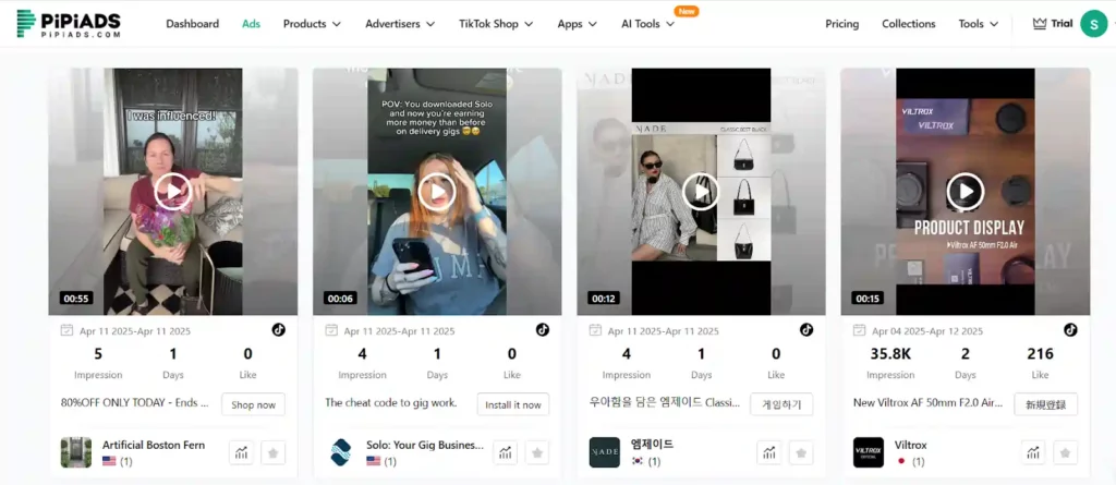 PiPiADS Reseña 2026: #1 TikTok ¿Herramienta espía de anuncios para multiplicar por diez tus ventas? 10 PiPiADS - Analizar los detalles del anuncio