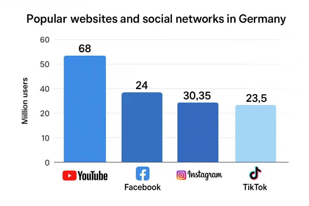 Écraser l'allemand Affiliate Marché 2026 : Guide GEO, trafic, secteurs verticaux 4 Sites Web et réseaux sociaux populaires en Allemagne