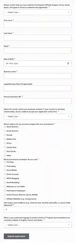 How to Make Money With Snapchat Affiliate Program | 2026 Guide 5 Snapchat - Create Account
