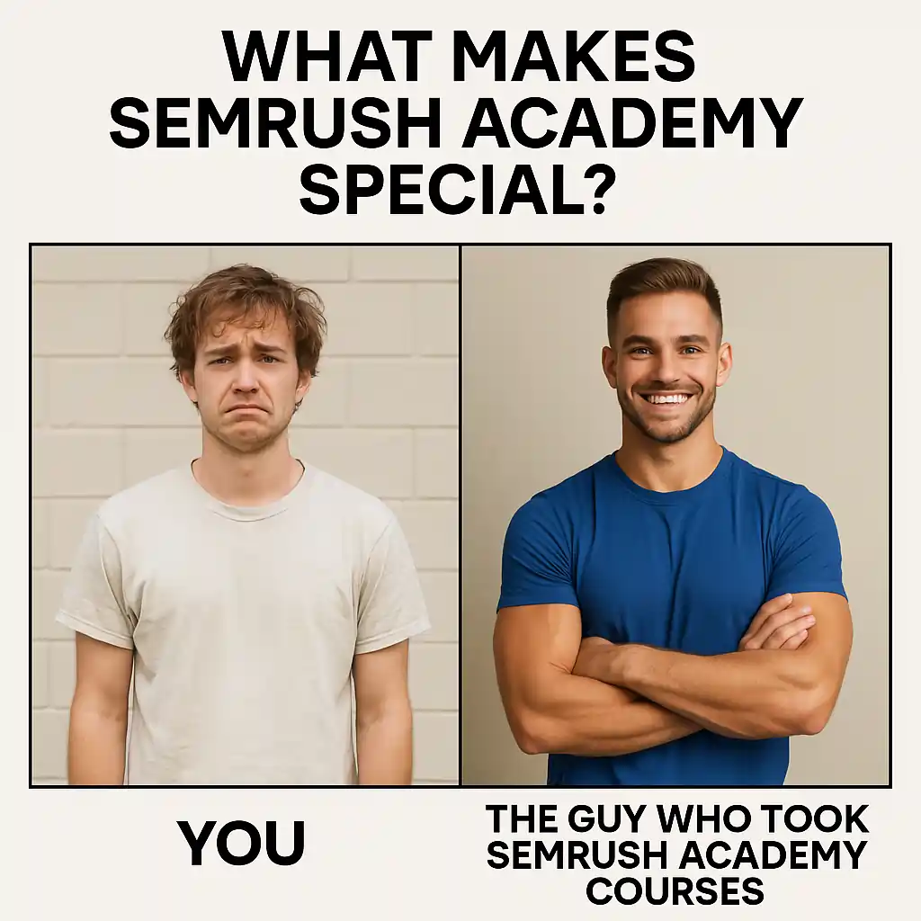 Revue de Semrush Academy : Formation marketing gratuite – Effet de mode ou succès ? 3 Mème de l'Académie SEMRush