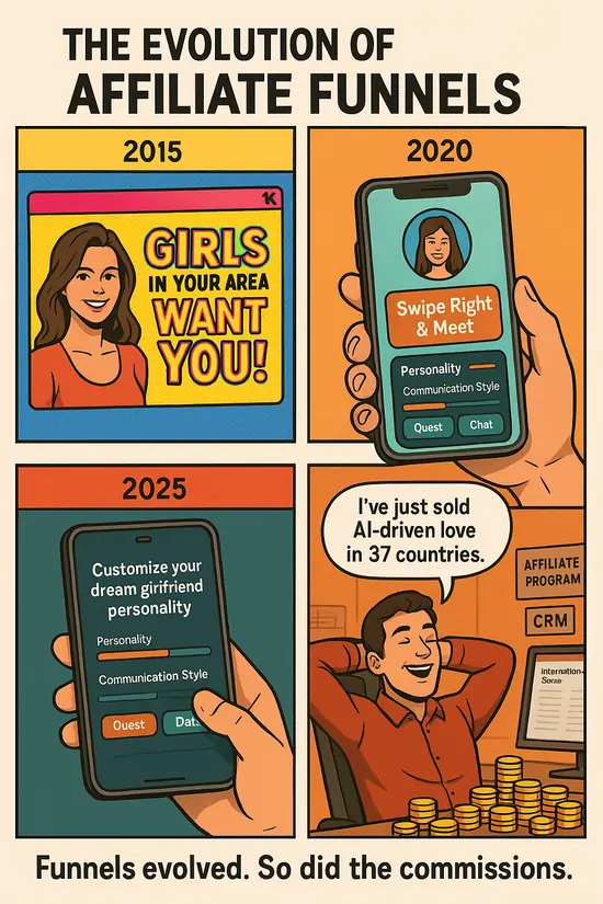 AI Dating Trends 2026: How Affiliates Are Making Bank This Year 2 AI Dating Meme