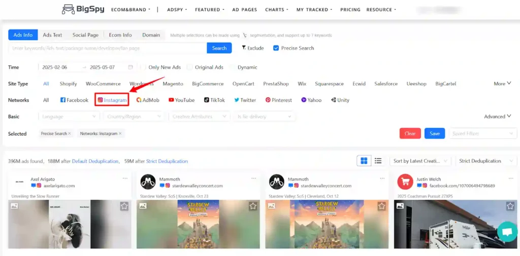 BigSpy Review 2026: The Secret Weapon for Ad Intelligence? 7 BigSpy - Instagram Ad Monitoring