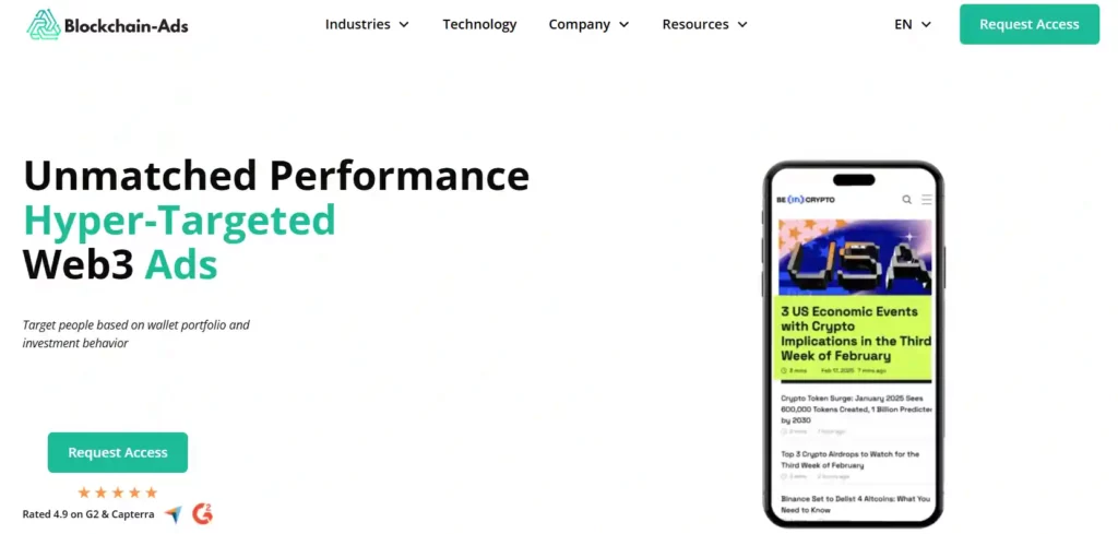 Blockchain & Crypto Ads in 2026: Guide to BIGGEST Commissions! 4 Blockchain-Ads