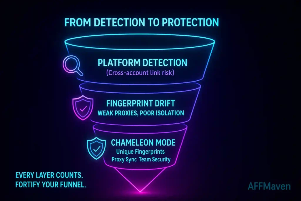 مراجعة Chameleon Mode لعام ٢٠٢٥: هل هو الخيار الأول لإدارة الحسابات المتعددة؟ ١ وضع الحرباء - من الكشف إلى الحماية