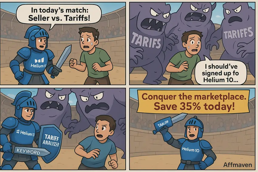 Tariffs Killing Margins? Amazon FBA Launch Strategy to WIN BIG 5 Helium 10 Savings Meme