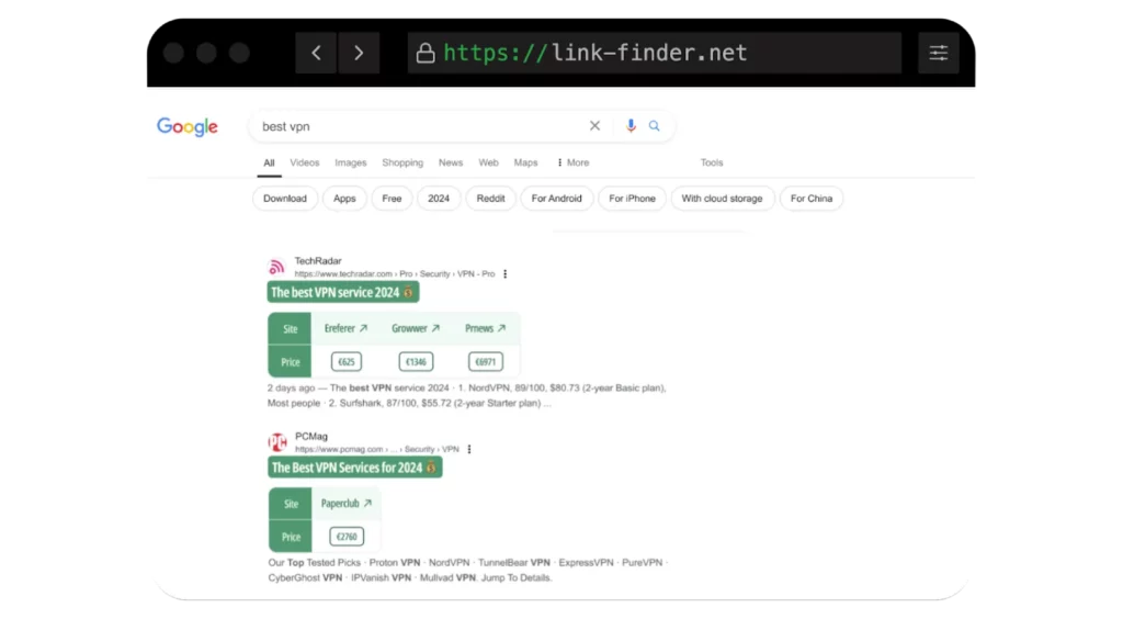 Revue LinkFinder 2026 : l'outil de création de liens indispensable à tout référenceur ? 7 LinkFinder - Extension Chrome