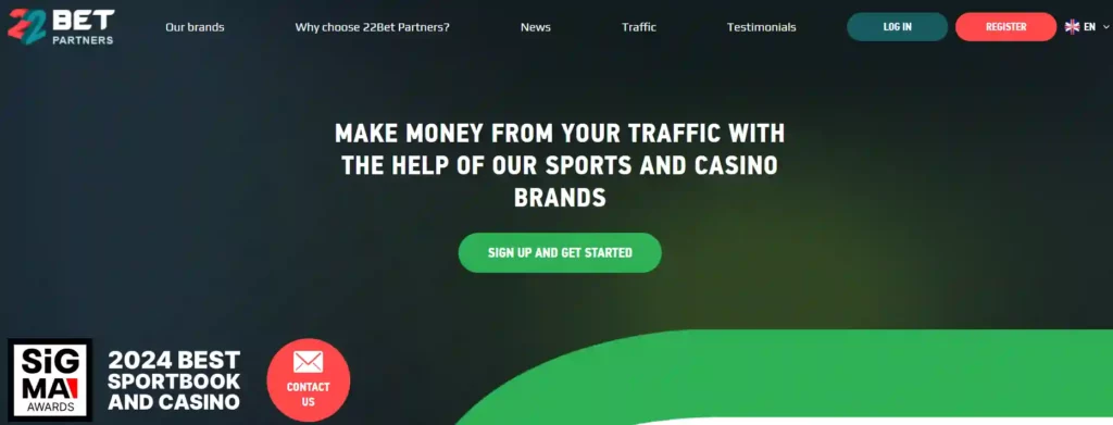 أفضل 12 كازينو Affiliate برامج 2026: الرهان على النجاح 🎲 14 22BetPartners