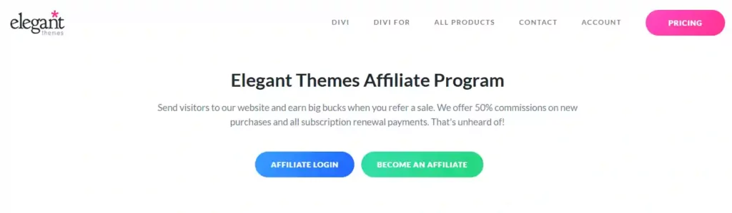 12+ Best WordPress Affiliate Programs for Bloggers 2026 8 Elegant Themes affiliate program