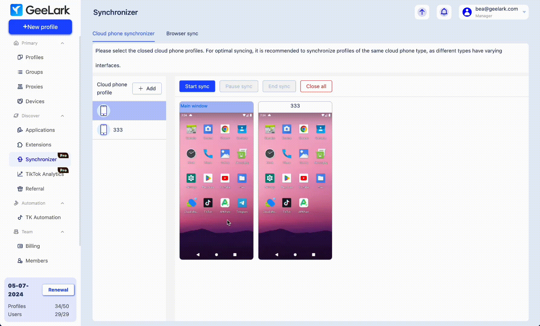 Chameleon Mode vs GeeLark: Which Antidetect Is KING? 11 Geelark Synchronizer