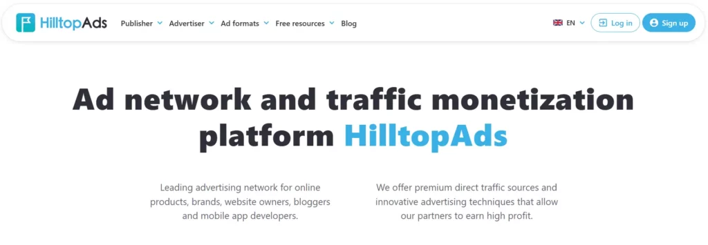 HilltopAds مراجعة ٢٠٢٥: هل هي شبكة الإعلانات الأولى؟ ٥ HilltopAds