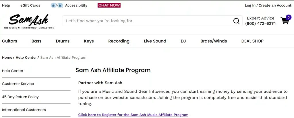 9 Best Music Affiliate Programs that pay Futuristic Profits 10 Sam Ash Affiliate Programs