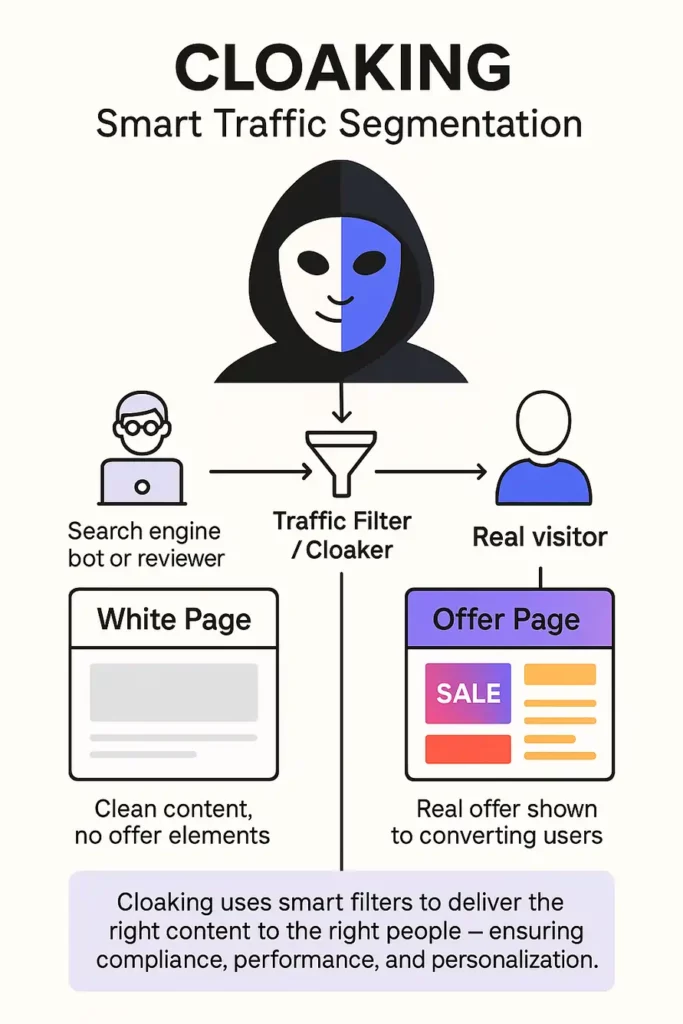 Cloaking in Traffic Arbitrage: #1 Guide for Affiliates & Media Buyers 2 Understanding Cloaking for Traffic Arbitrage