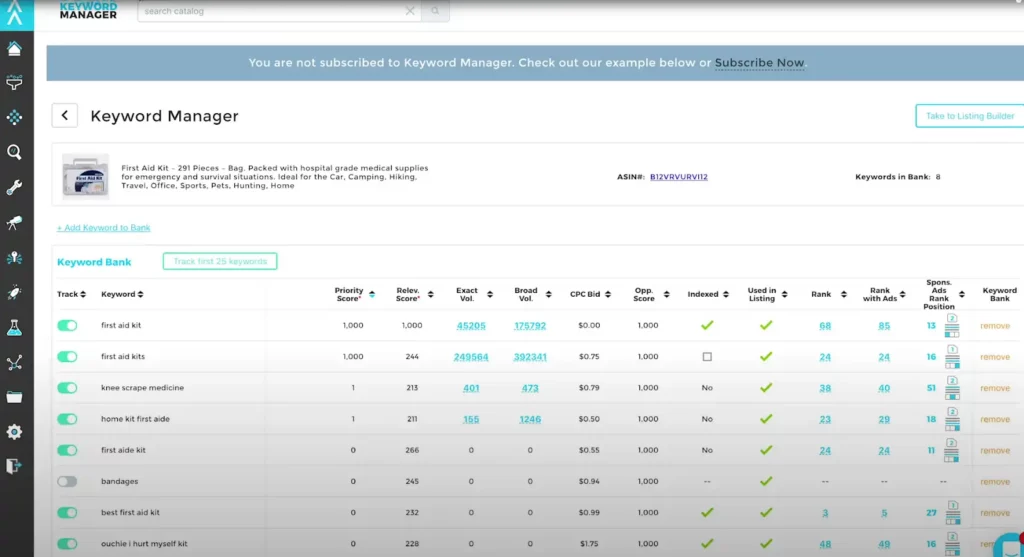5 Best Amazon Keyword Tools in 2026: Viral Launch Takes Gold 4 Viral Launch - Keyword Manager Your All-in-One Analytics Hub