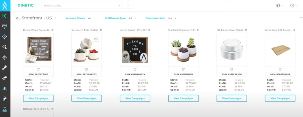 5 Best Amazon Keyword Tools in 2026: Viral Launch Takes Gold 5 Viral Launch - Kinetic PPC Automate Your Ads and Scale
