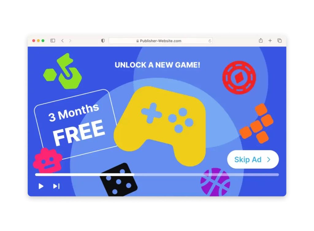 HilltopAds مراجعة ٢٠٢٥: هل هي شبكة الإعلانات الأولى؟ ٥ HilltopAds - فيديو VAST