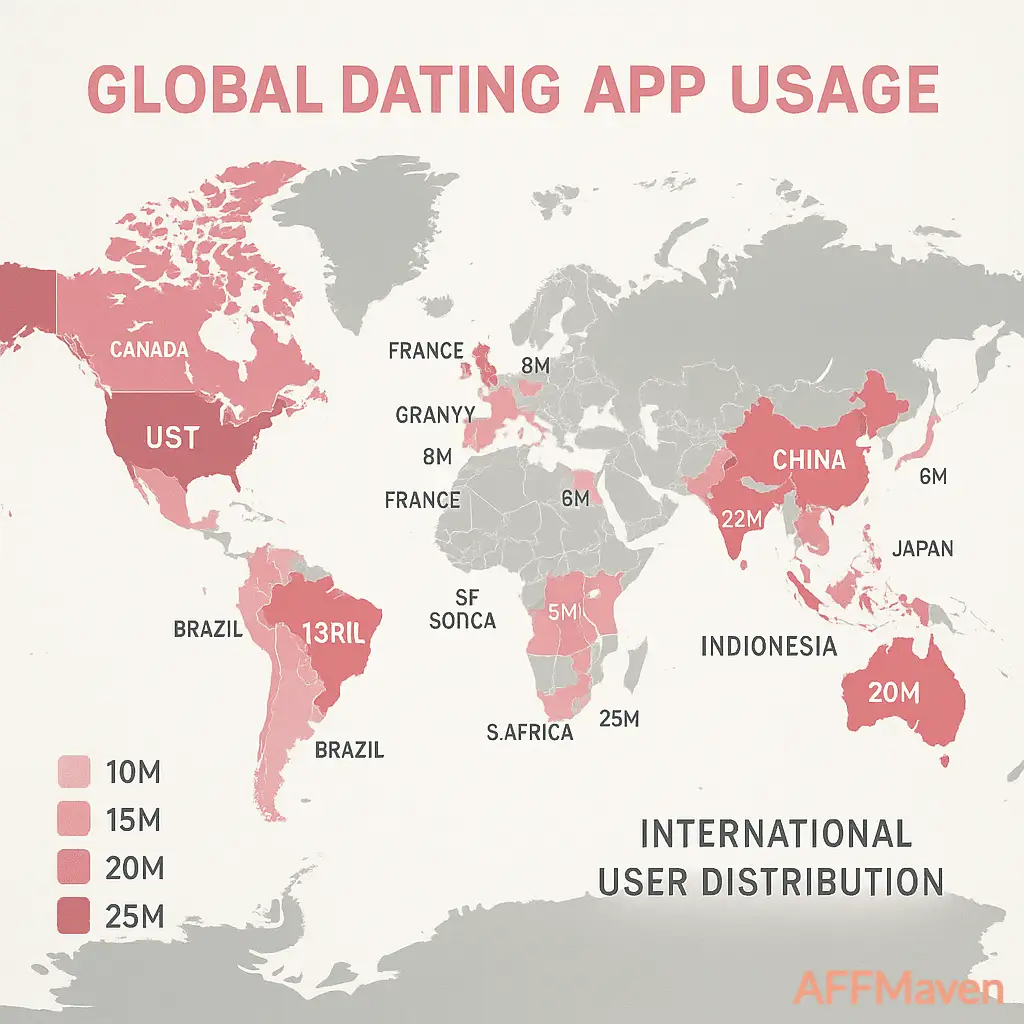 Tinder Statistics 2026: 75M Users & $2B Revenue EXPOSED! 9 Tinder Global Reach