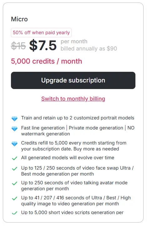 APOB AI Pricing 2026: Full Cost & Subscription Plan Guide (New) 4 APOB AI - Micro Pricing Plan