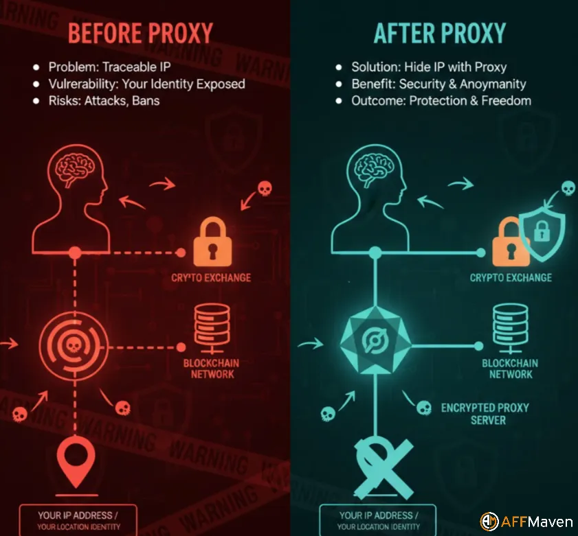 9 Best Cryptocurrency Proxies 2026 ➔ Top Picks for Miners & Traders 4 Cyprto Trades Hidden by Proxies