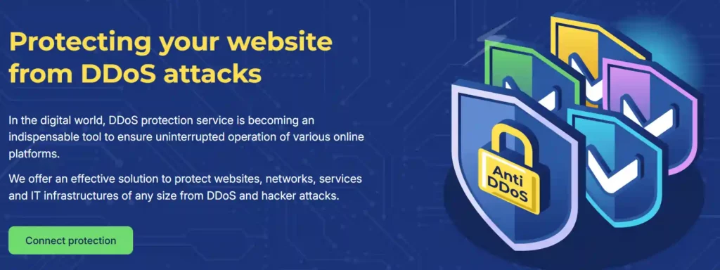 The.Hosting Review: Best VPS for Affiliate Marketers 2026? 8 THE.Hosting - Anti-DDoS Protection