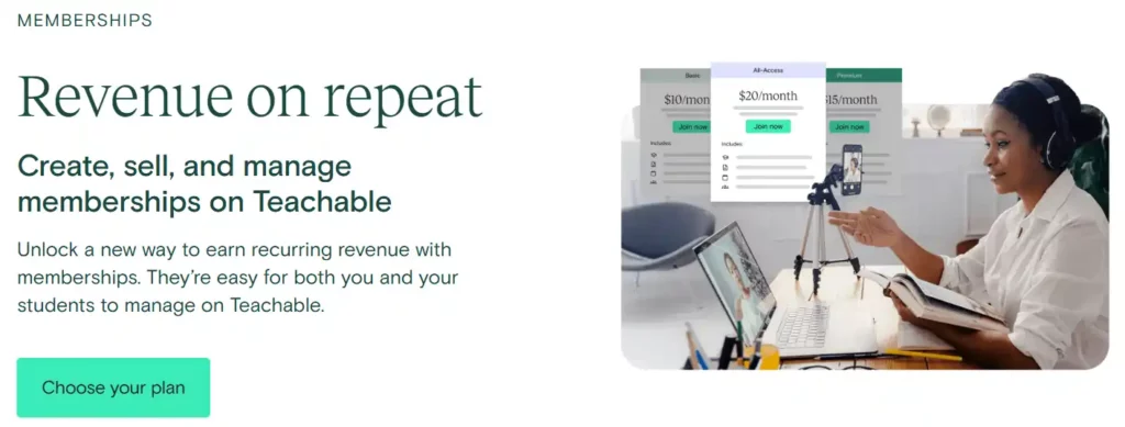 Teachable Review: The Smartest Pick for New Course Creators? 7 Teachable - Memberships