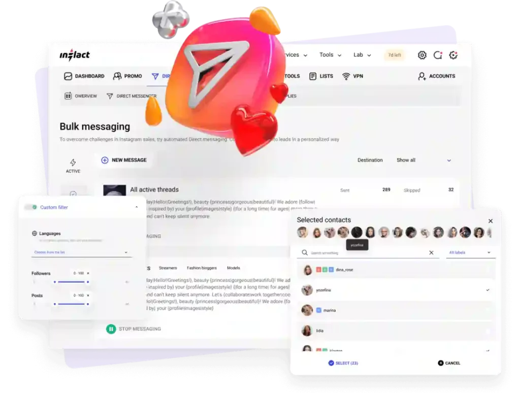 Inflact Review 2026 - Can It Actually Grow Your Instagram? 4 Inflact Direct Messages