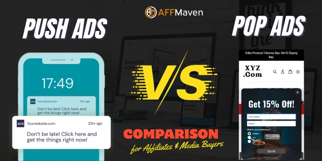Push Ads Vs Pop Ads