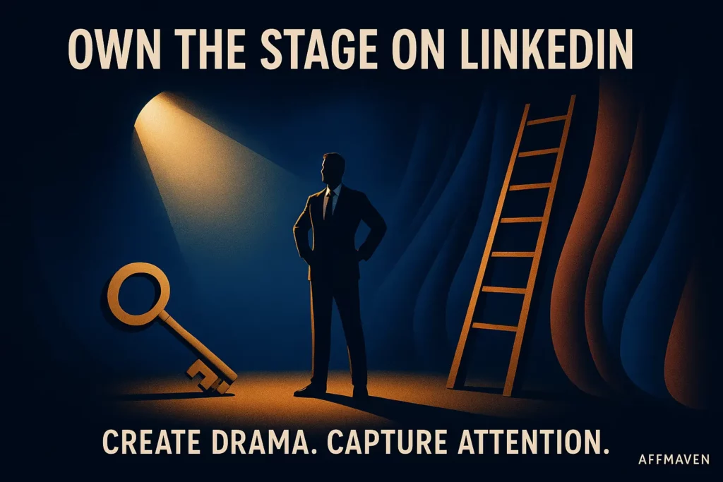 How to use Staging Techniques for LinkedIn Brand Posts 3 Theatrical Branding